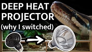 Deep Heat Projector Set Up  Why I replaced the Ceramic Heat Emitter in the Ball Python Enclosure [upl. by Yasnil]