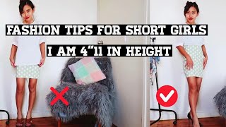 Styling tips for short girlsI am 4”11 in heighttips for petitegirlhow to look tall  fashion tips [upl. by Molli]