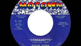 1967 HITS ARCHIVE Bernadette  Four Tops mono [upl. by Adrahs492]