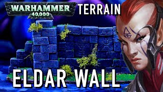 Warhammer 40K Terrain  How to Create Eldar Exodite Ruined Wall  Jungle Terrain [upl. by Mailliwnhoj751]