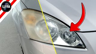 🔴 TRUCOO🚫 Cómo pulir los FAROS del COCHE y dejarlos nuevos 🚘 Invento para Limpiarlos ⚠️Life Hacks [upl. by Olathe648]