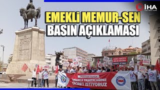 Emekli Memur Senden Enflasyon Oranları Sonrası Basın Açıklaması [upl. by Gustin]