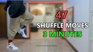 47 Shuffle Dance Moves in 3 MINUTES [upl. by Lash150]