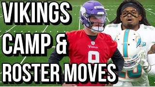 Vikings Roster Moves amp Training Camp Reaction Livestream [upl. by Cos]