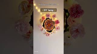 DIY Ceiling decoration  make a floral lamp [upl. by Ahgiel934]