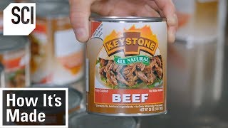 How Factories Produce Canned Meat  How Its Made [upl. by Kcirdek]