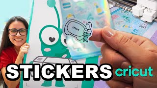 STICKERS Mini vs STICKERS Grandes Imprimir y Cortar con Cricut [upl. by Etireugram]