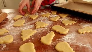 Biscuits de Noël  Recette Bredele  Biscuits Sablés  Butterbredele  Bredele Alsacien 👍🔝🎄 [upl. by Brannon]