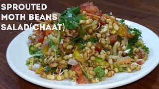 How to make Sprouted Moth Beans Salad  Chaat  shubhangirecipes [upl. by Amarillis]