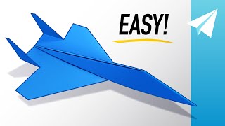 How to Make an EASY SU57 Paper Jet that Flies REALLY Well — Paper Airplane Tutorial [upl. by Rehotsirk]