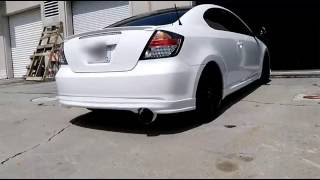 Scion tC HKS HiPower Axle back  Sound Clip [upl. by Annawt]