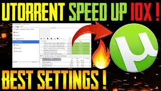 ✅ How To Increase Download Speed in UTorrent 2021Utorrent Best Settings🔧  Low Download Speed Fix [upl. by Enelyar348]