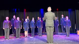 The US Navy Sea Chanters Sing Anchors Away at Nimitz MS [upl. by Aisac]