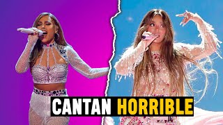 10 Artistas que cantan horrible sin AUTOTUNE [upl. by Aeikan]