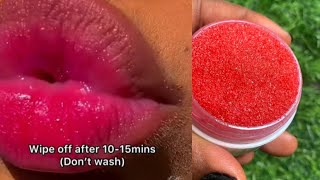 How To Get PINK LIPS 💋In One WeekHow to make effective pink lips scrub [upl. by Blanca]