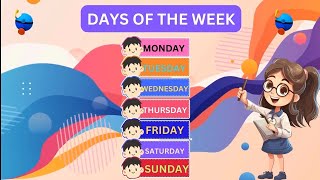 Monday Tuesday Days of the week  Days of the week for kids  Eshitachalktalk16 telugu [upl. by Souza]