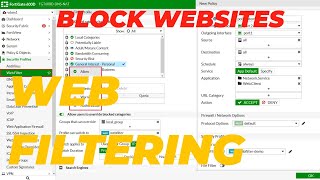 How to Configure Web Filtering in Fortigate Firewall  NSC4 Training [upl. by Hgieleak]