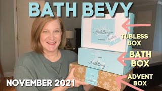 Opening 3 Bath Bevy Boxes  November 2021  Limited Edition Advent Calendar [upl. by Ah90]