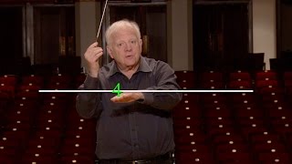 Lesson Two The Basic 4 Pattern Leonard Slatkins Conducting School [upl. by Tristram994]