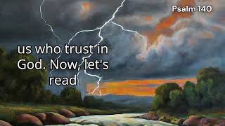 Psalm  Chapter 140  KJV  Full Audio Bible Reading With Study For Understanding [upl. by Yellac841]