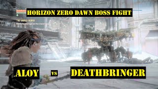 Defeat Deathbringer Horizon Zero Dawn with Bow Only in The Grave  Hoard Main Mission Gameplay [upl. by Ati]