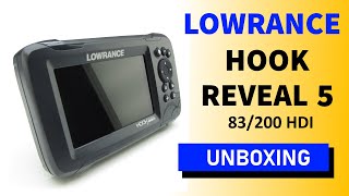 Lowrance HOOK REVEAL 5  83200 HDI Unboxing HD [upl. by Jaan]