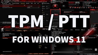 How To Enable TPM  PTT on EVERY Motherboard ASUS MSI Gigabyte ASRock amp BIOSTAR [upl. by Maxi]