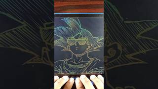 How to draw Goku from dragon ball super lcd drawing shorts anime drawing goku [upl. by Nonnaihr705]