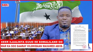 Xeer Ilaalinta Guud ee Somaliland oo war ka soo saaray Xildhibaan Maxamed Abiib [upl. by Sheeb]