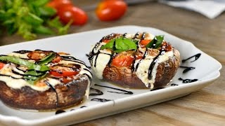 Portobellos rellenos de Caprese [upl. by Freida]