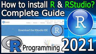 How to Install R and RStudio on Windows 10  2021 Update  R Programming Tutorial  Complete guide [upl. by Rapp606]