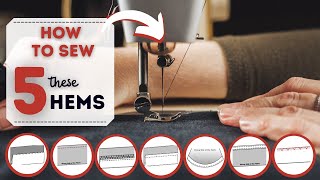 5 techniques that I use TO HEM all of my garments Hope this helps [upl. by Normac]