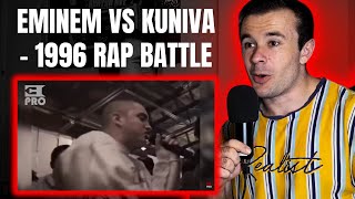 Eminem Smokes Kuniva In Rap Battle Reaction [upl. by Suolekcin]