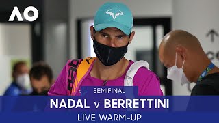 LIVE Nadal v Berrettini WarmUp Rod Laver Arena  Australian Open 2022 [upl. by Adnac]