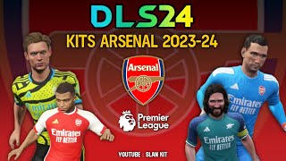 DLS 24 Kits Arsenal 202324 🔴⚪️ [upl. by Atteniuq]