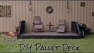 DIY Pallet Deck Part Two [upl. by Garry724]