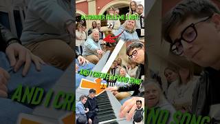 With 1 NOTE this guy created a Piano Song on a Public Piano😱🎹 publicpiano reaction piano music [upl. by Sefton961]