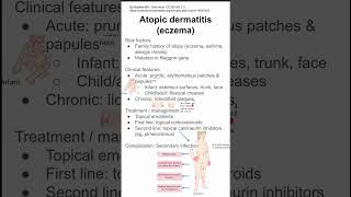 Atopic dermatitis eczema [upl. by Auqcinahs992]