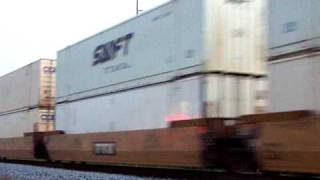 CSX Intermodal Train north of Evansville Indiana 62609 [upl. by Aisset]