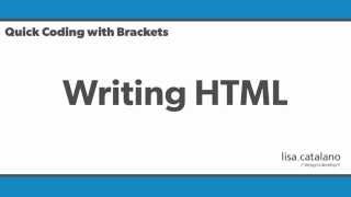 Quick Coding with Brackets  Writing HTML [upl. by Morten]