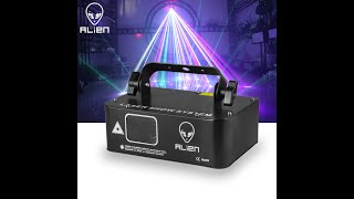 ALIEN 500mW RGB Laser Beam Scanner Projector DJ Disco Dance Party Stage Laser Lights [upl. by Kissie36]