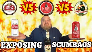 SCUMBAG Beer Battle Stella vs Madri vs Moretti [upl. by Zulema]