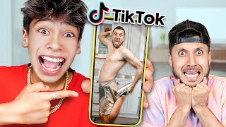 Son REACTS to his Dads CRINGE TikToks 😂 [upl. by Norma]