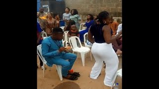 African Lady Dancing to  Small Doctor  Penalty [upl. by Glover]