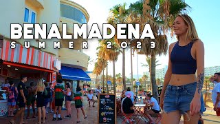 Benalmadena Spain Wonderful Day Summer 2023 July Update Costa del Sol  Málaga 4K 60fps [upl. by Fatsug]