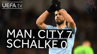 MAN CITY 70 SCHALKE UCL HIGHLIGHTS [upl. by Grosz]