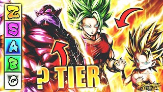 🔥 NEW UPDATED SPARKING TIER LIST  SEPTEMBER 2021 Dragon Ball Legends [upl. by Aerdnna223]