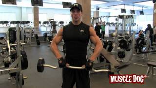 MuscleDogcom Presnts EZ Bar Upright Rows [upl. by Cinamod]