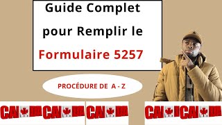 COMMENT REMPLIR LE FORMULAIRE DE DEMANDE DE VISA VISITEUR IMM5257 facilement [upl. by Leunamesoj]