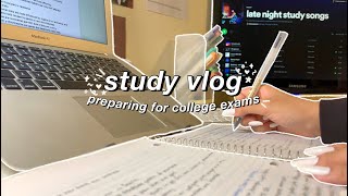 STUDY VLOG  a productive college exam day in my life  studying for college finals amp study tips 📗 [upl. by Orips]